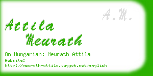 attila meurath business card